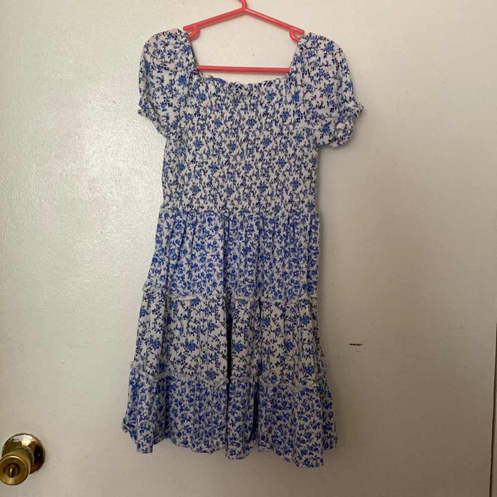 Polo Ralph Lauren blue floral dress. Size 6.worn once